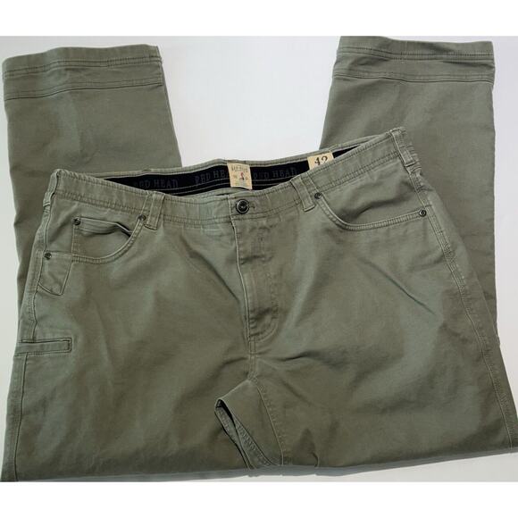 RED HEAD Field Trusted Olive/Tan Hunting Rugged Durable Pants Men's Size 42x30 - Picture 1 of 16